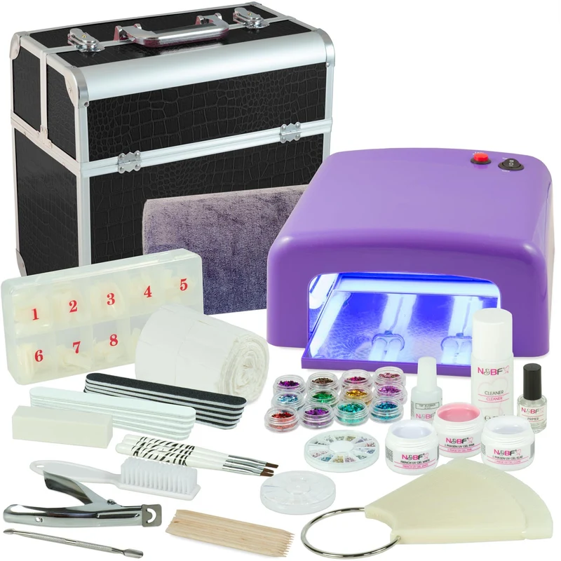 Mobiles Nagelstudio Mega Starter Set Schwarz