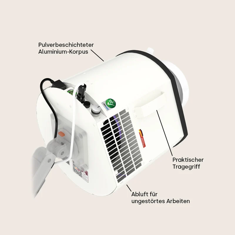 Profi-Staubabsaugung Taifun Pedicure Greentech + Standfuß