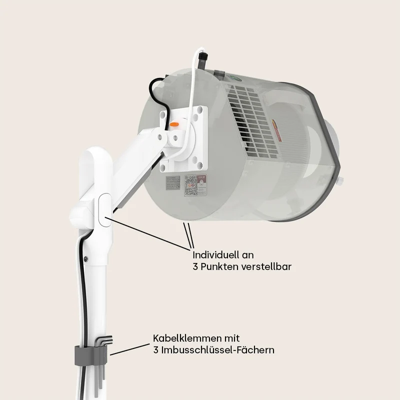 Profi-Staubabsaugung Taifun Pedicure Greentech + Standfuß