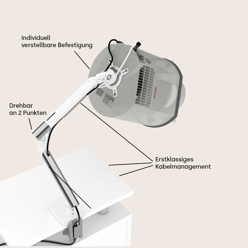 Profi-Staubabsaugung Taifun Pedicure Greentech + Schwenkarm