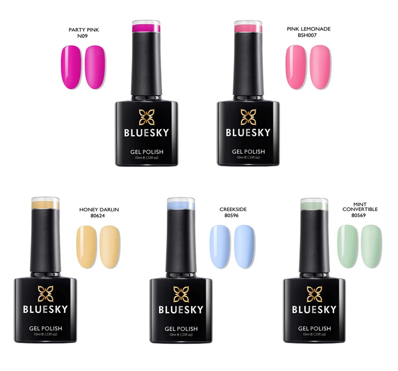 BLUESKY Endless Summer Set: 5 UV Lacke zum Preis von 4