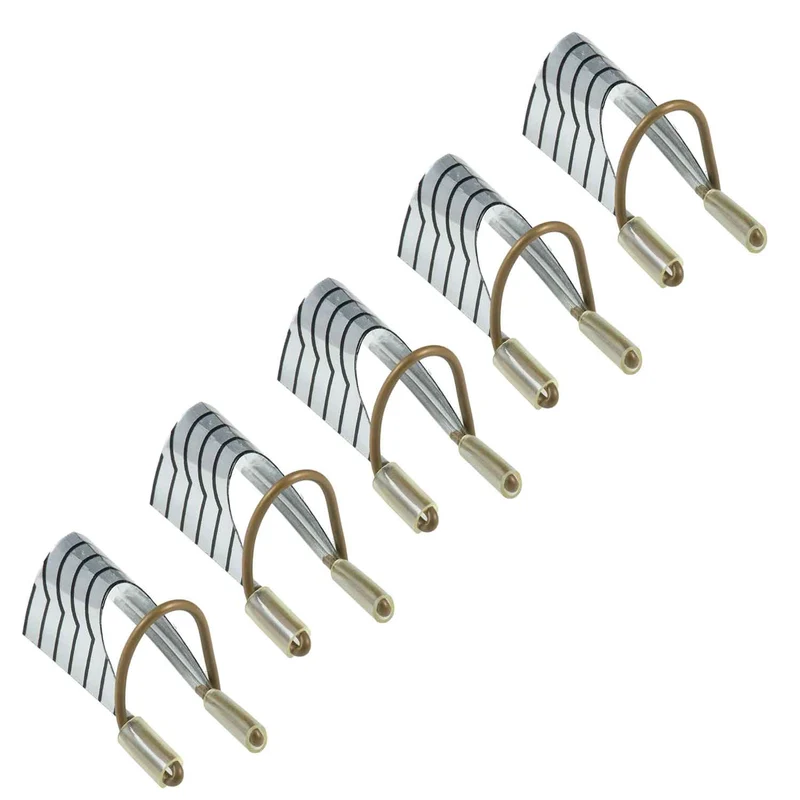 Modellierschablonen aus Metall Silber mit Box 5er Set