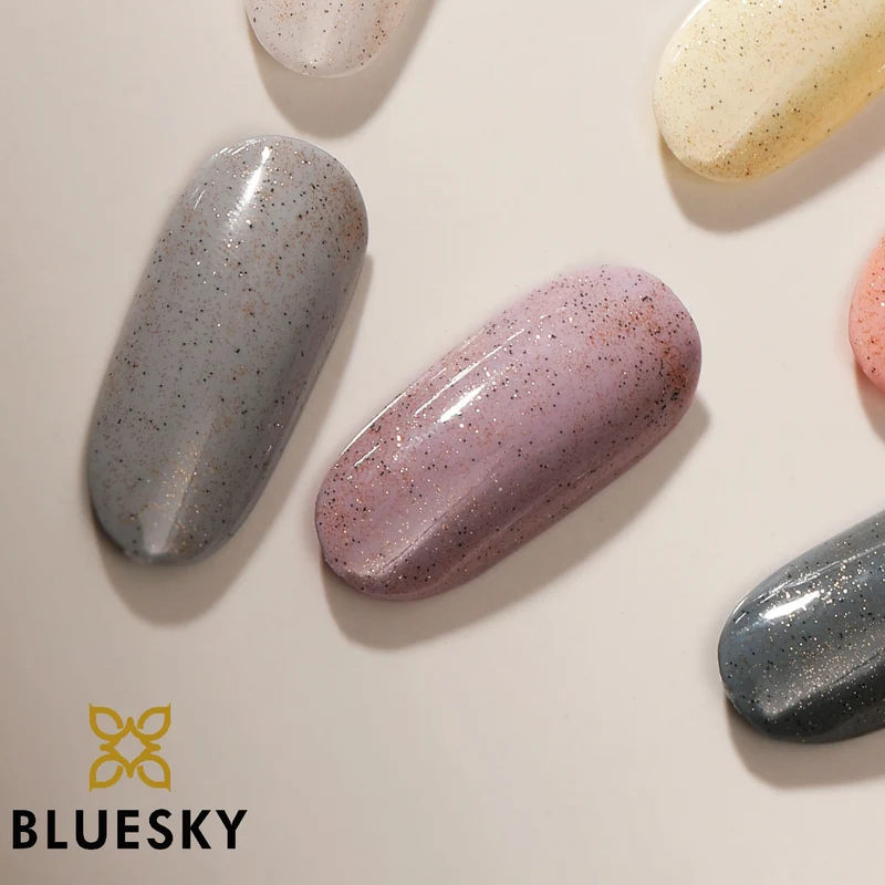BLUESKY No Wipe Glitter Top Coat BSY01 Golden Sand 10ml