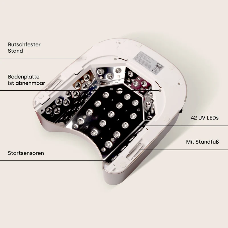 emmi Power 68 UV LED Nagellampe gold Akku