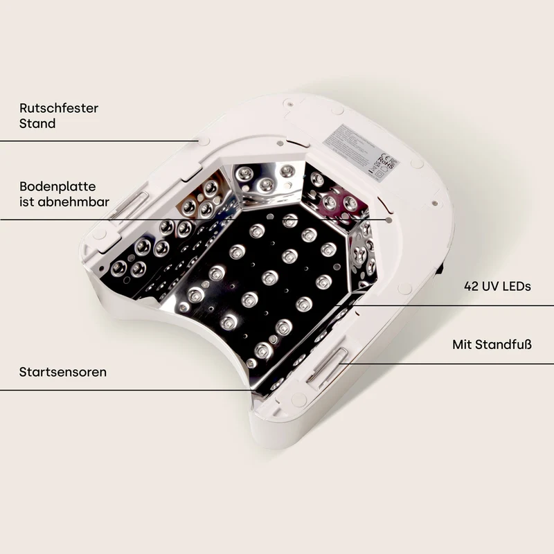 emmi Power 68 UV LED Nagellampe white Akku