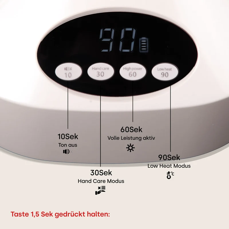 emmi Power 68 UV LED Nagellampe white Akku