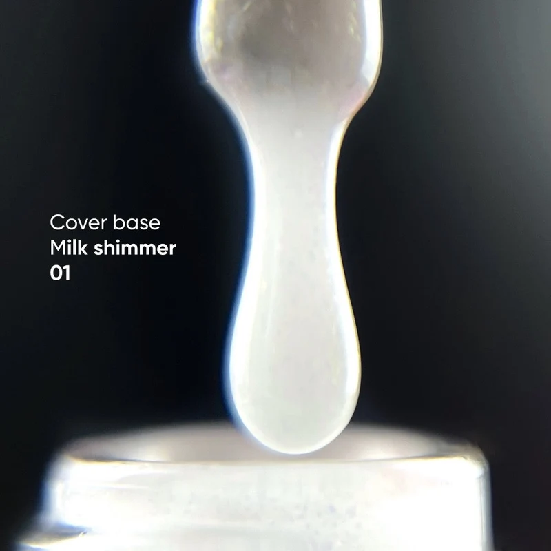 01 MILK Shimmer - Cover Base Coat 10ml NAILS OF THE DAY
