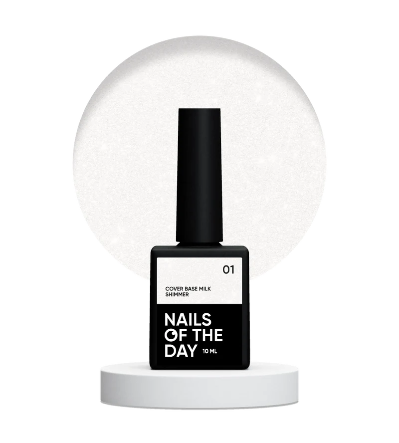 01 MILK Shimmer - Cover Base Coat 10ml NAILS OF THE DAY