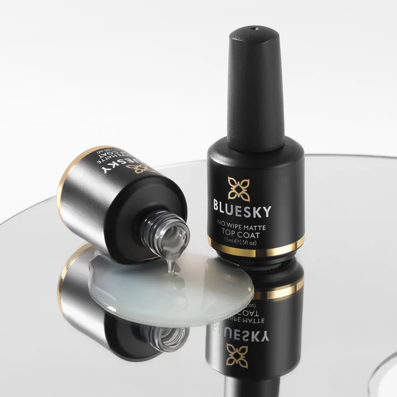 BLUESKY No Wipe Matte Top Coat, 15ml