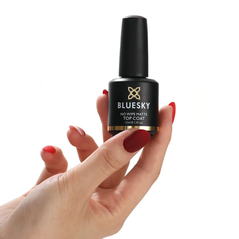 BLUESKY No Wipe Matte Top Coat, 15ml
