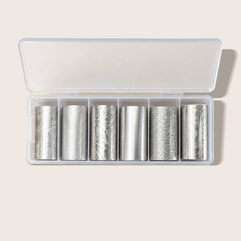 Transferfolie "Sliver Glow" 6 Rollen