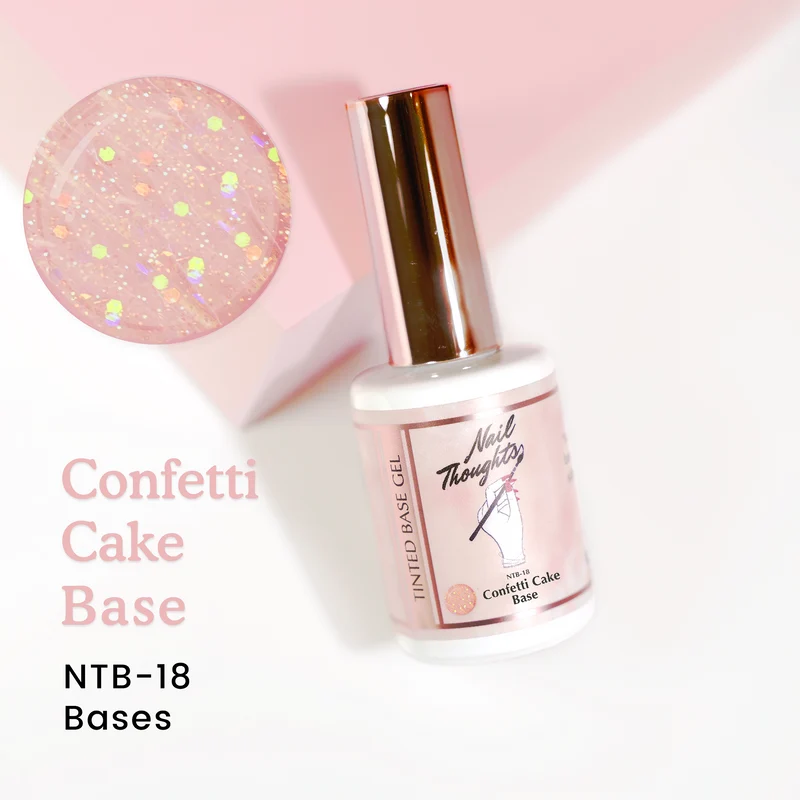 Kokoist Nail Thoughts Tinted Base Confetti Cake Base NTB-18