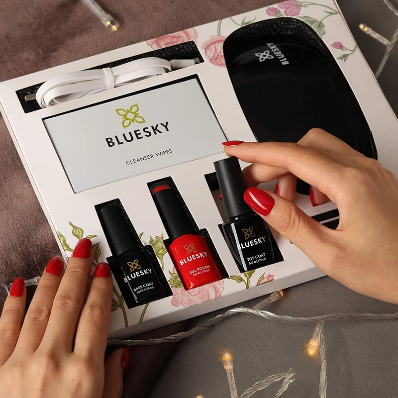BLUESKY UV/Gel Mini Starter Kit Rot