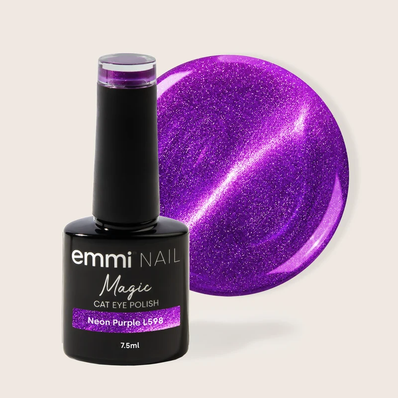 emmi Shellac UV-Lack Cat Eye Neon Purple 7,5ml | L598