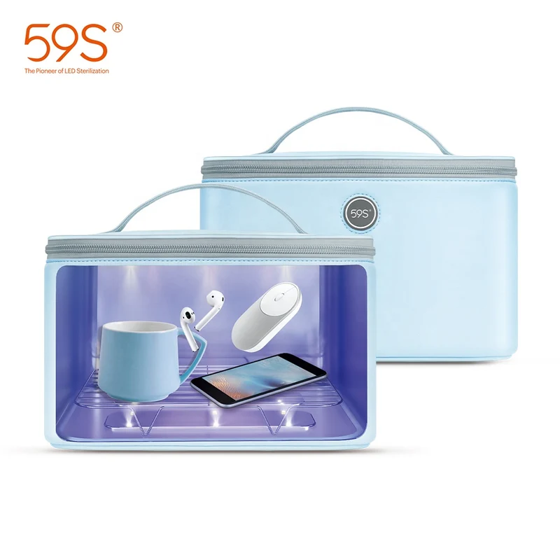 UV-Licht-Sterilisator, kompakte Tasche für Handy, Kleidung, Beauty-Tools, Desinfektion mit 24 LEDs, tötet 99,9 % der Keime, 59S P55