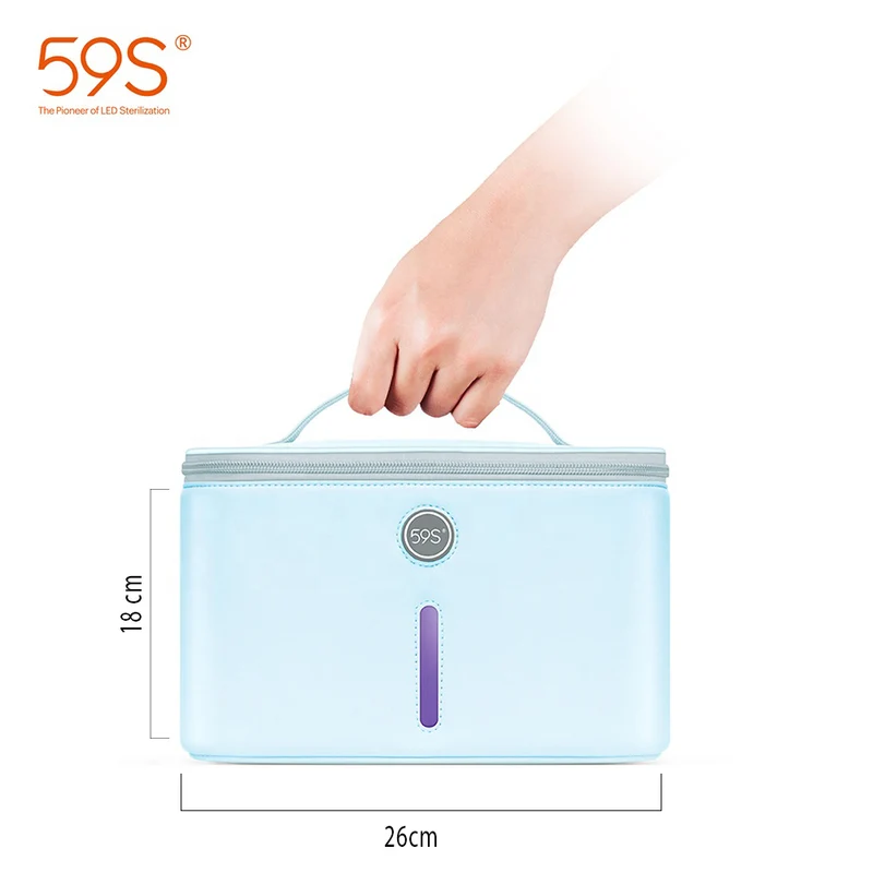 UV-Licht-Sterilisator, kompakte Tasche für Handy, Kleidung, Beauty-Tools, Desinfektion mit 24 LEDs, tötet 99,9 % der Keime, 59S P55