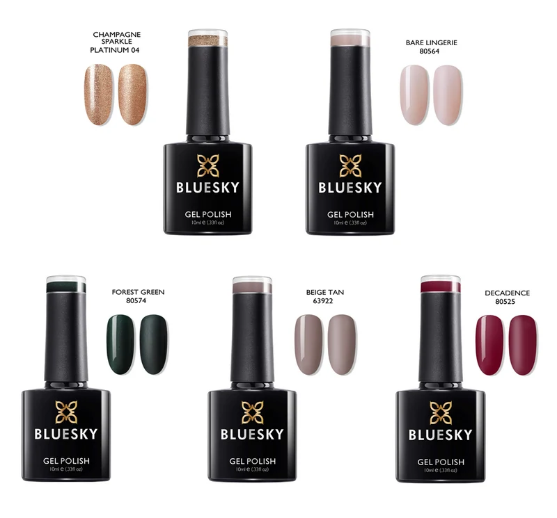 BLUESKY Glamour Set: 5 UV Lacke zum Preis von 4
