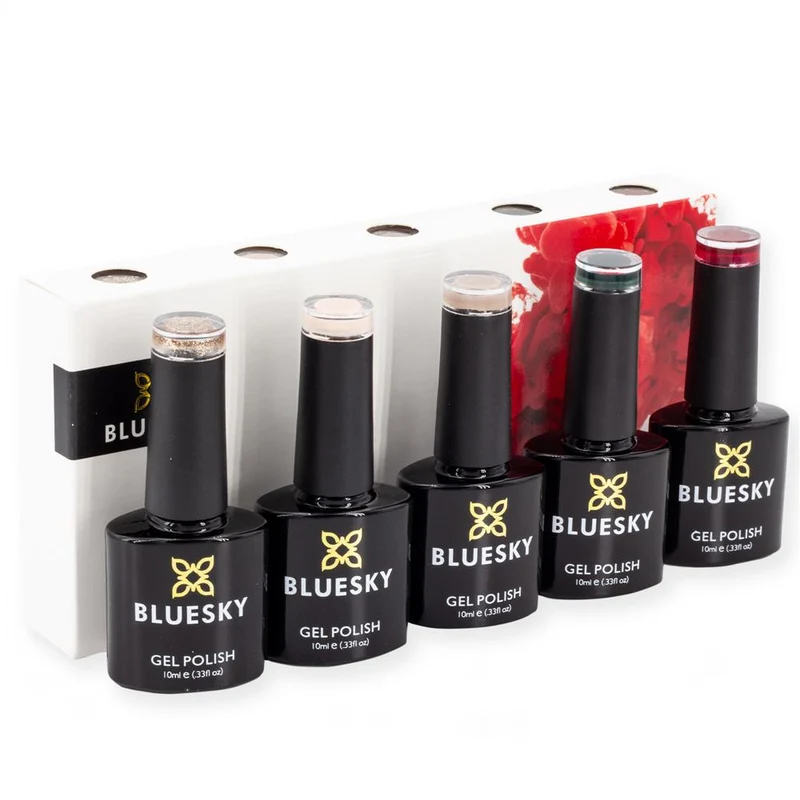 BLUESKY Glamour Set: 5 UV Lacke zum Preis von 4
