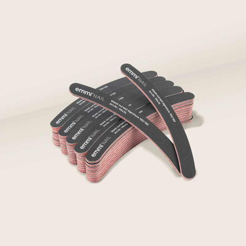 Ergonomicfeile black curved signature 100/180 (50er Pack)