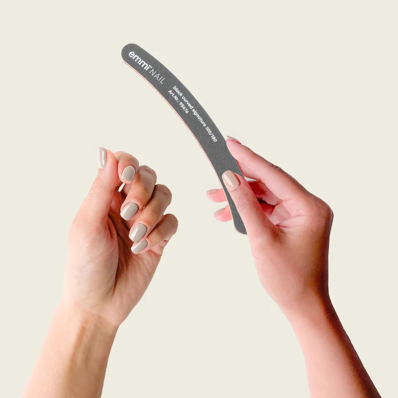 Ergonomicfeile black curved signature 100/180 (50er Pack)