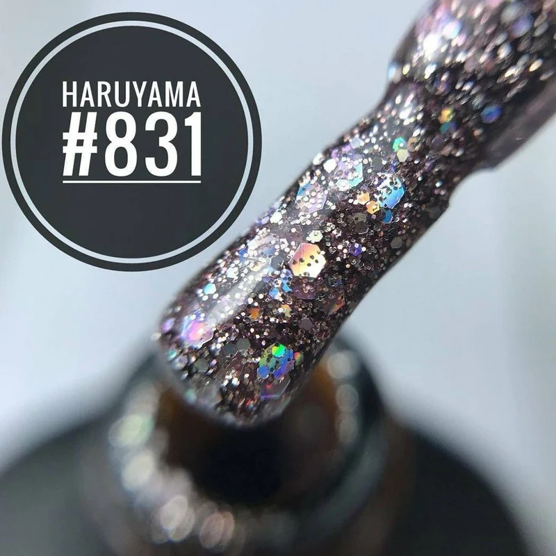 Haruyama Glitter gel nail polish 831