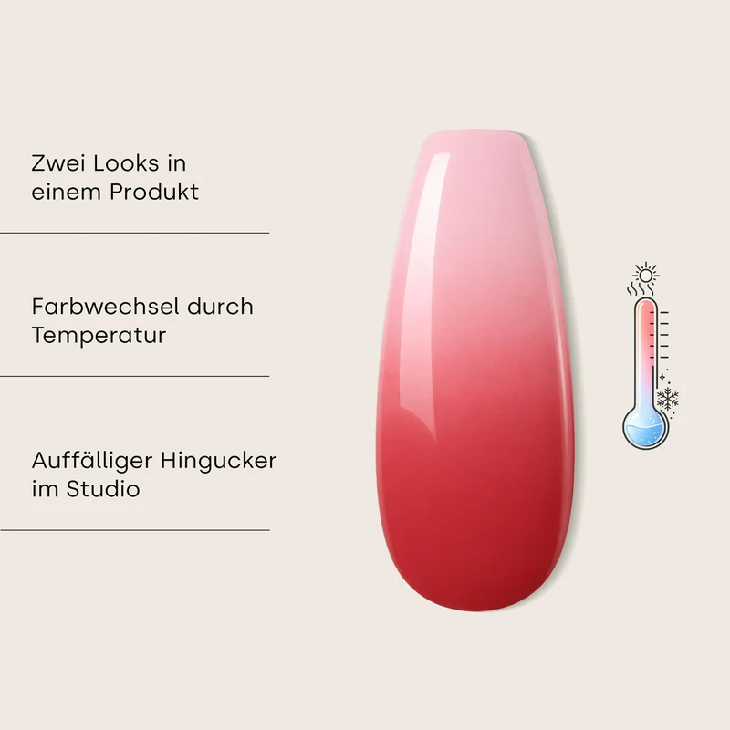 emmi Shellac UV-Lack Thermo Ruby Heat 5ml | L590
