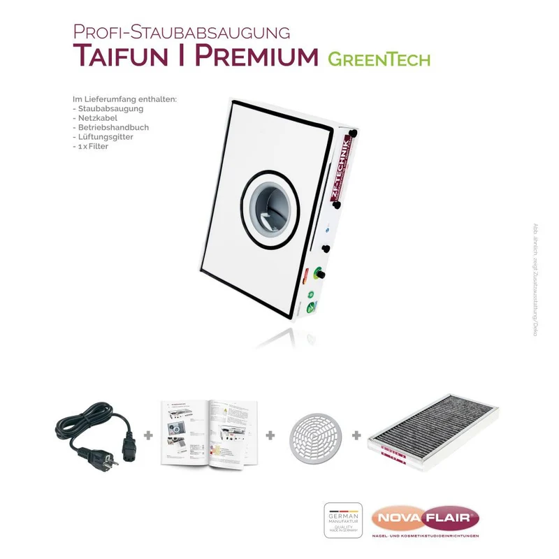 Profi-Staubabsaugung Taifun 1 Premium GreenTech NOVA FLAIR