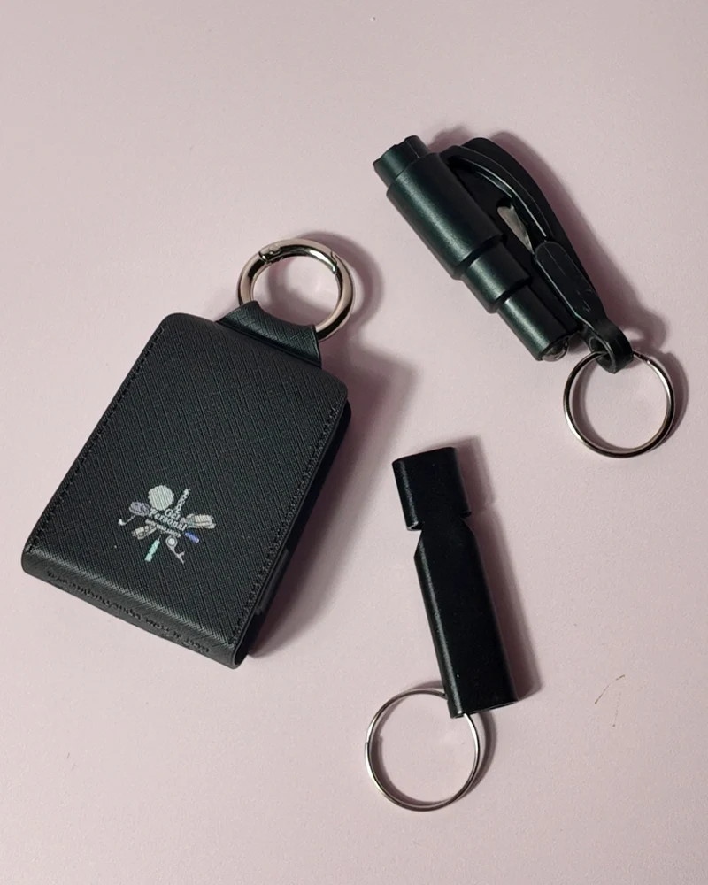 Commuter Keyring Kit | Glass Breaker, Alert Whistle & 2000mAh Power Bank