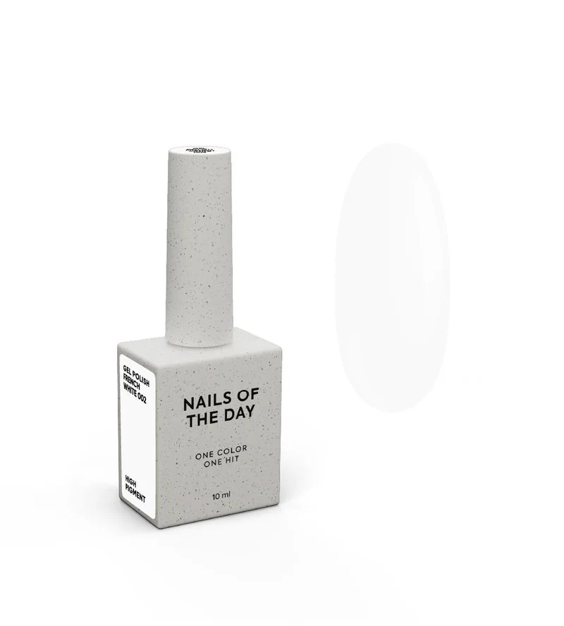 French White 002 GEL POLISH 10ml NAILS OF THE DAY