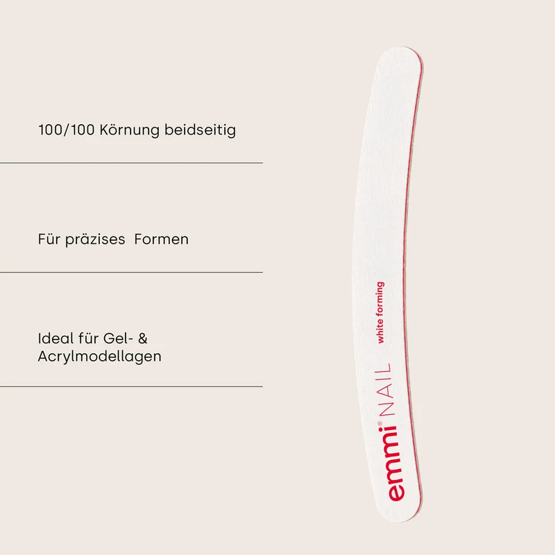 Ergonomicfeile white forming 100/100 (50er Pack)