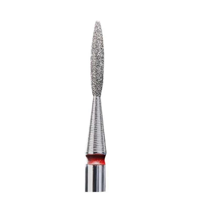 STALEKS PRO Flame drop, Diamond e-file nail drill bits 1.6mm – soft grit, manicure nail tools, Russian manicure nail drill bits, cuticle cutter FA10R016