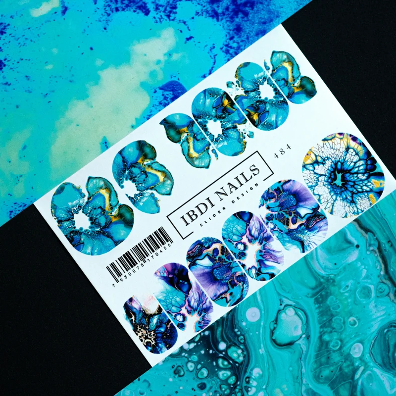 IBDI Abstract design nail decals / sliders