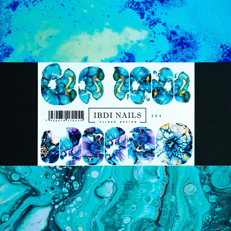 IBDI Abstract design nail decals / sliders