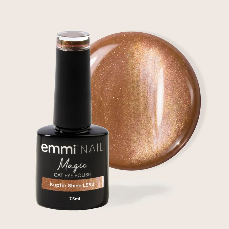 emmi Shellac UV-Lack Cat Eye Kupfer Shine 7,5ml | L593