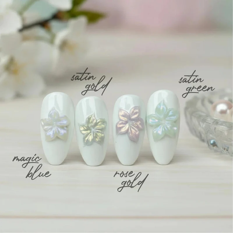 Satin Green 3D Flower Gel 15ml LYNIS NAILS