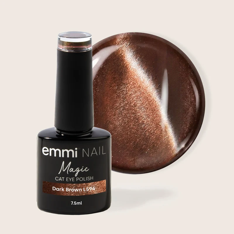 emmi Shellac UV-Lack Cat Eye Dark Brown 7,5ml | L594