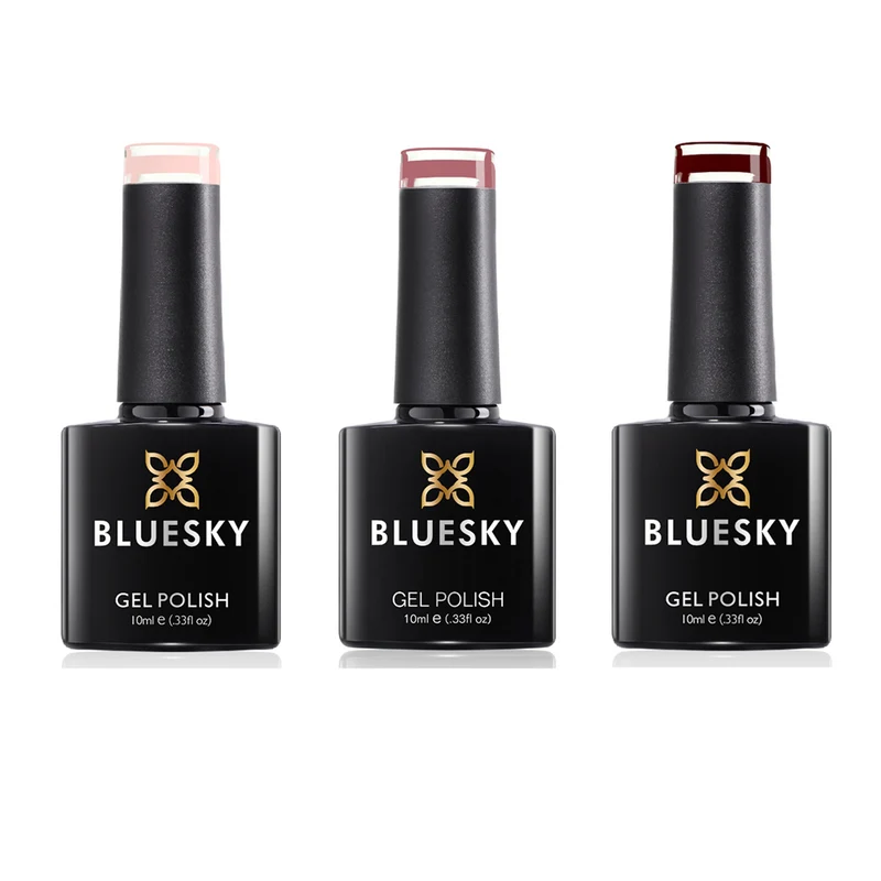 BLUESKY Rosy Set: Naked Naivete, Musk Pink, Oxblood
