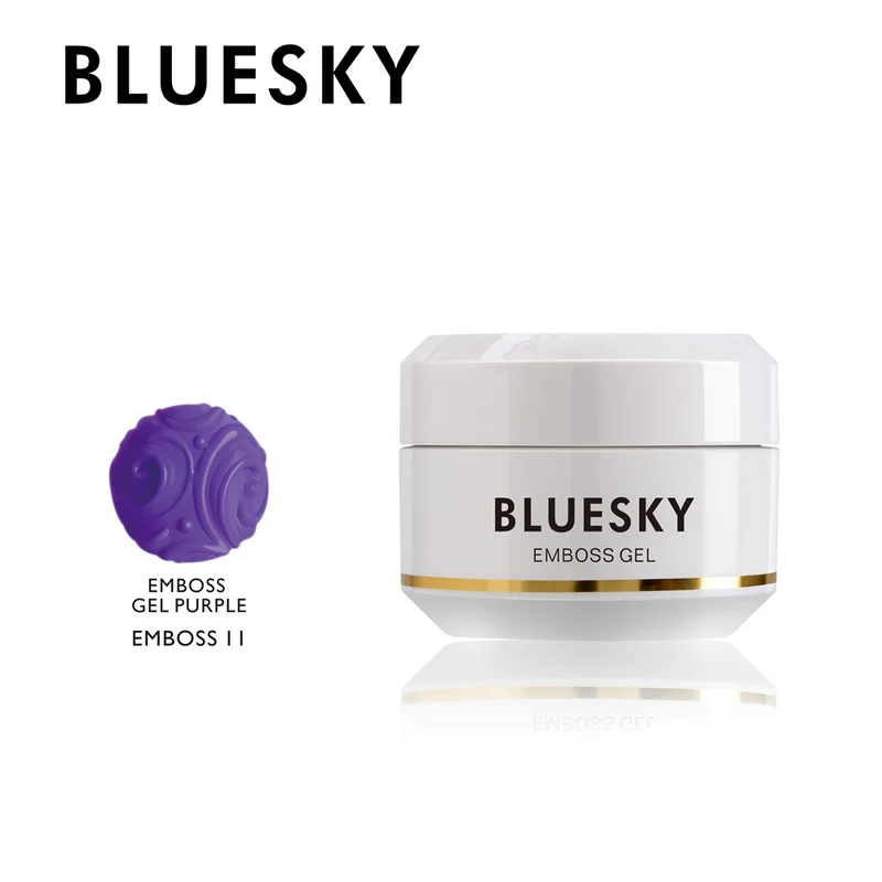 BLUESKY Emboss Gel 8g - dunkellila