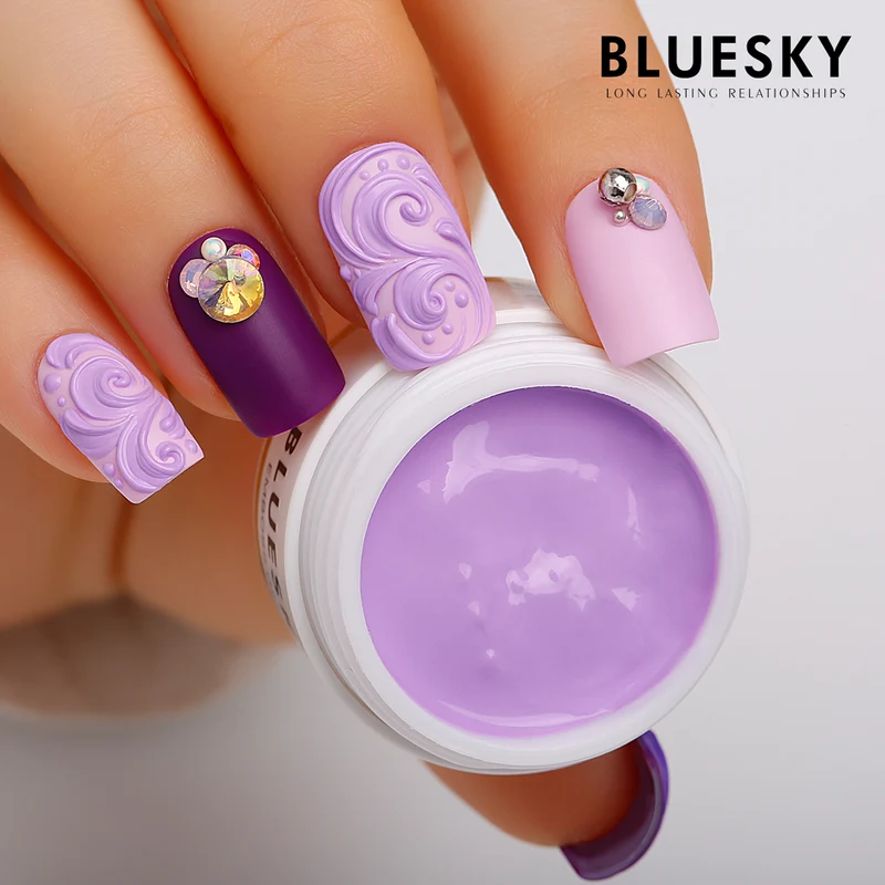 BLUESKY Emboss Gel 8g - lila
