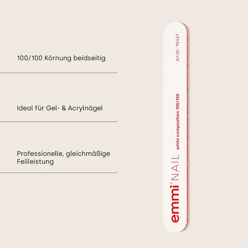 Profi-Feile white composition 100/100 (50er Pack)