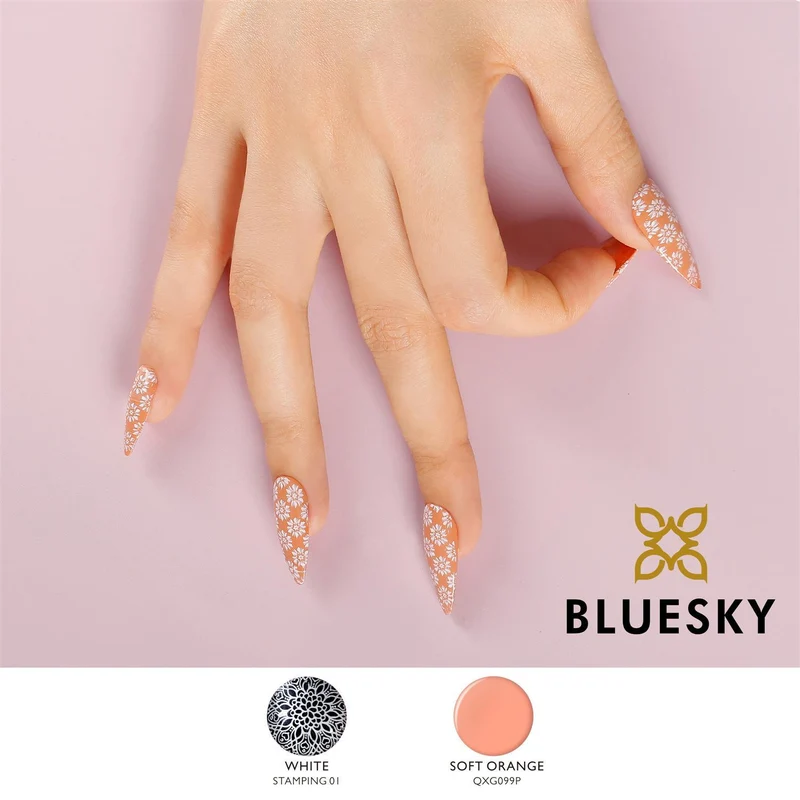 BLUESKY STAMPING GEL 01 White
