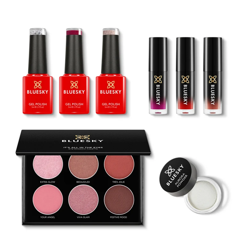 BLUESKY Beauty Set - UV Nagellack + Make-up