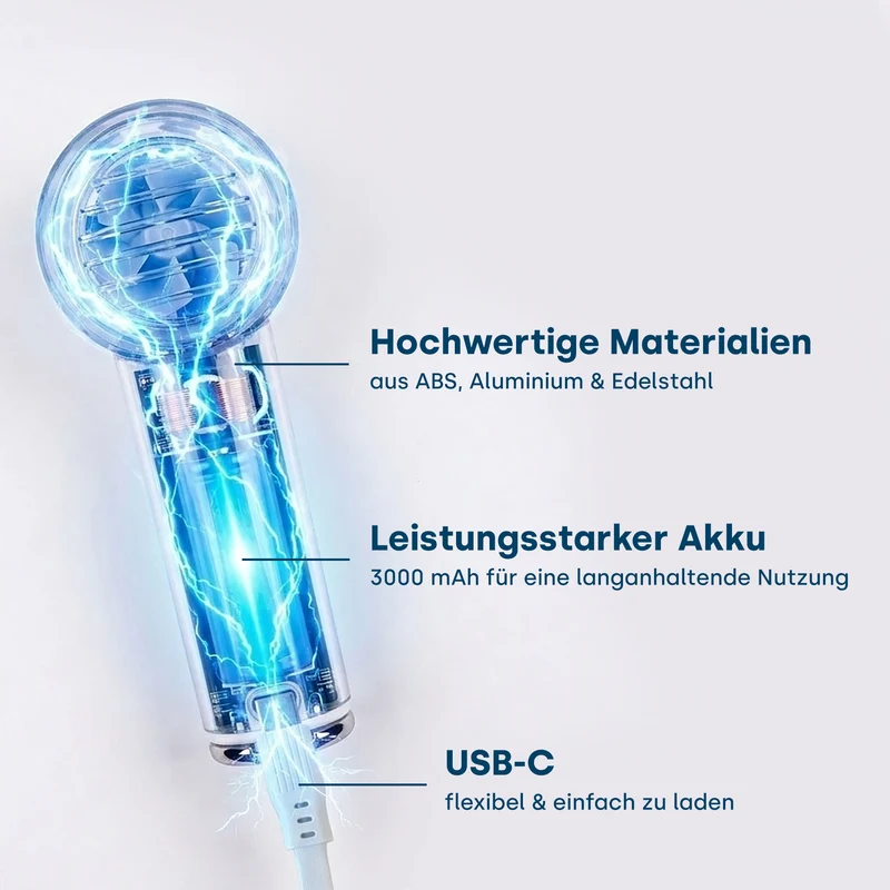 emmi-Air Handventilator mit Ultraschall-Kühlfunktion