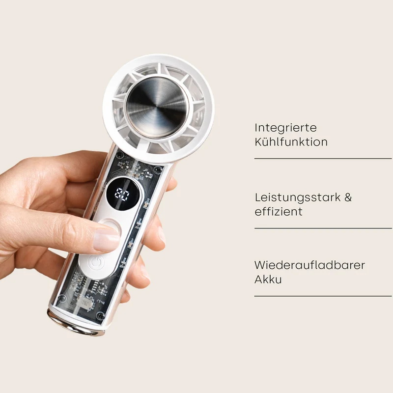 emmi-Air Handventilator mit Ultraschall-Kühlfunktion