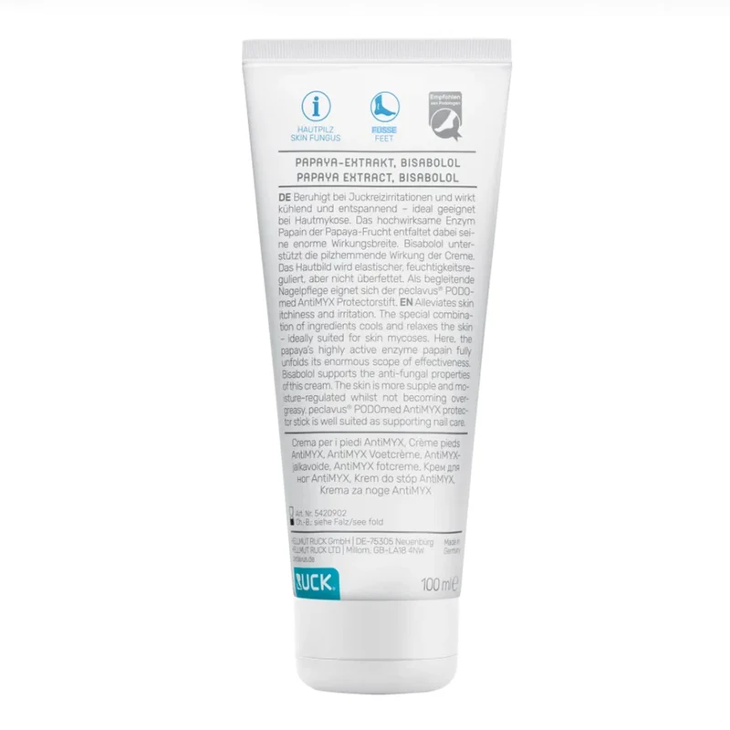 RUCK peclavus PODOmed AntiMYX Fußcreme, 100 ml