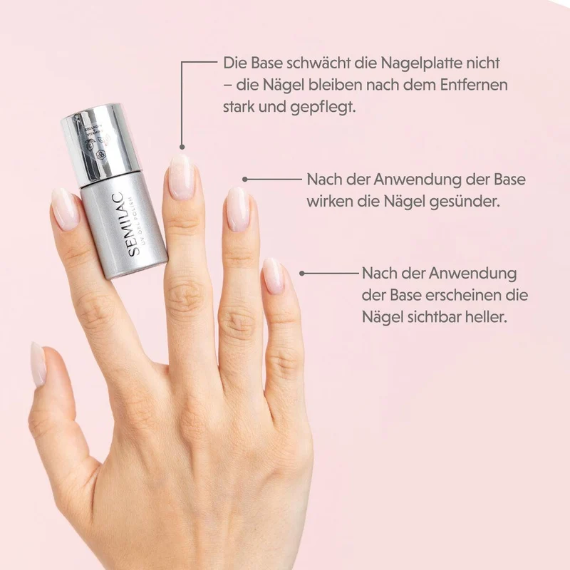 Soft Pink Collagen Base Coat 7ml Semilac