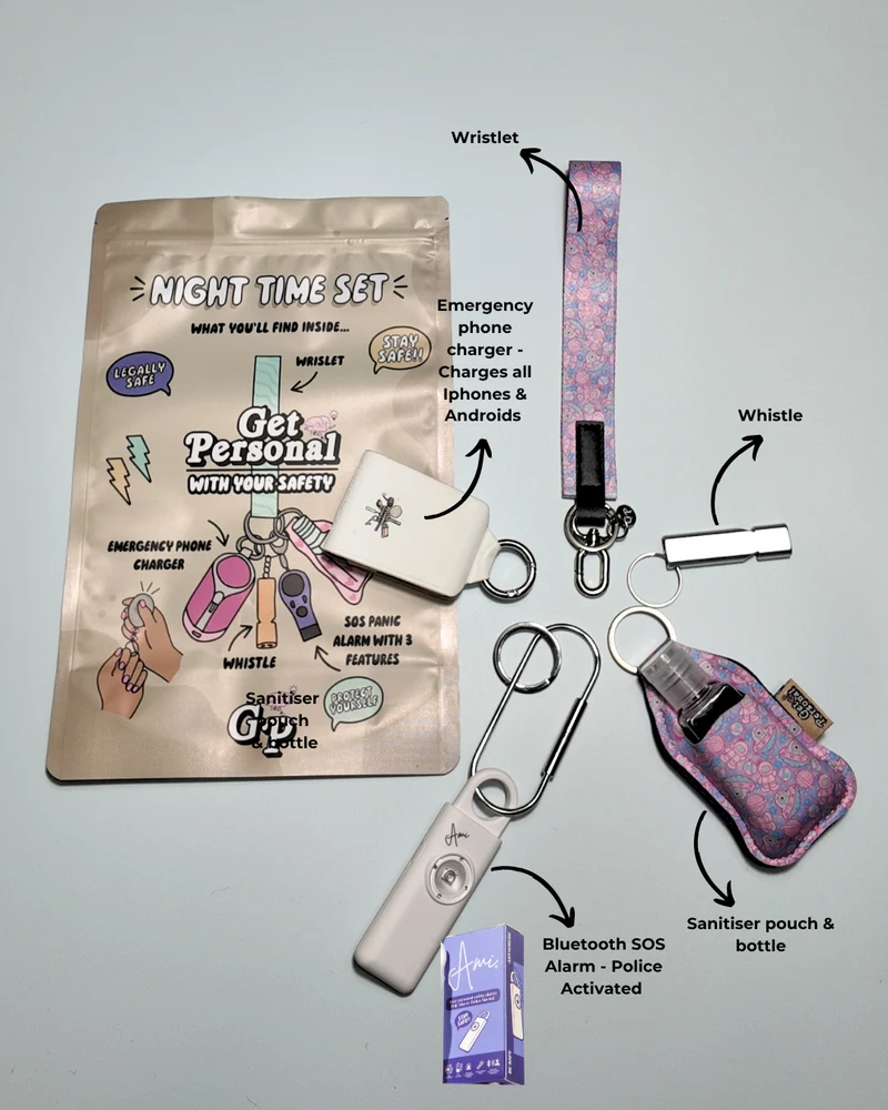 Night-Time Safety Keychain Bundle | Personal Safety Essentials for Everyday Protection