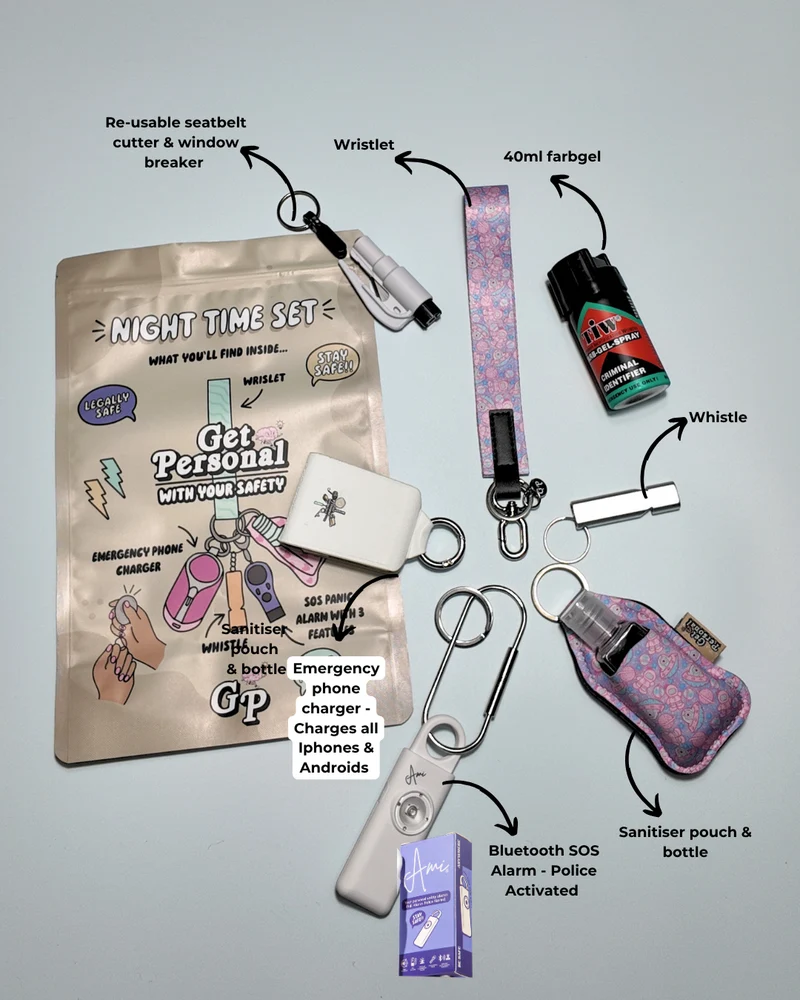 Night-Time Safety Keychain Bundle | Personal Safety Essentials for Everyday Protection