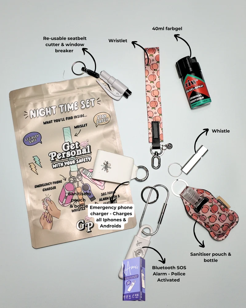 Night-Time Safety Keychain Bundle | Personal Safety Essentials for Everyday Protection