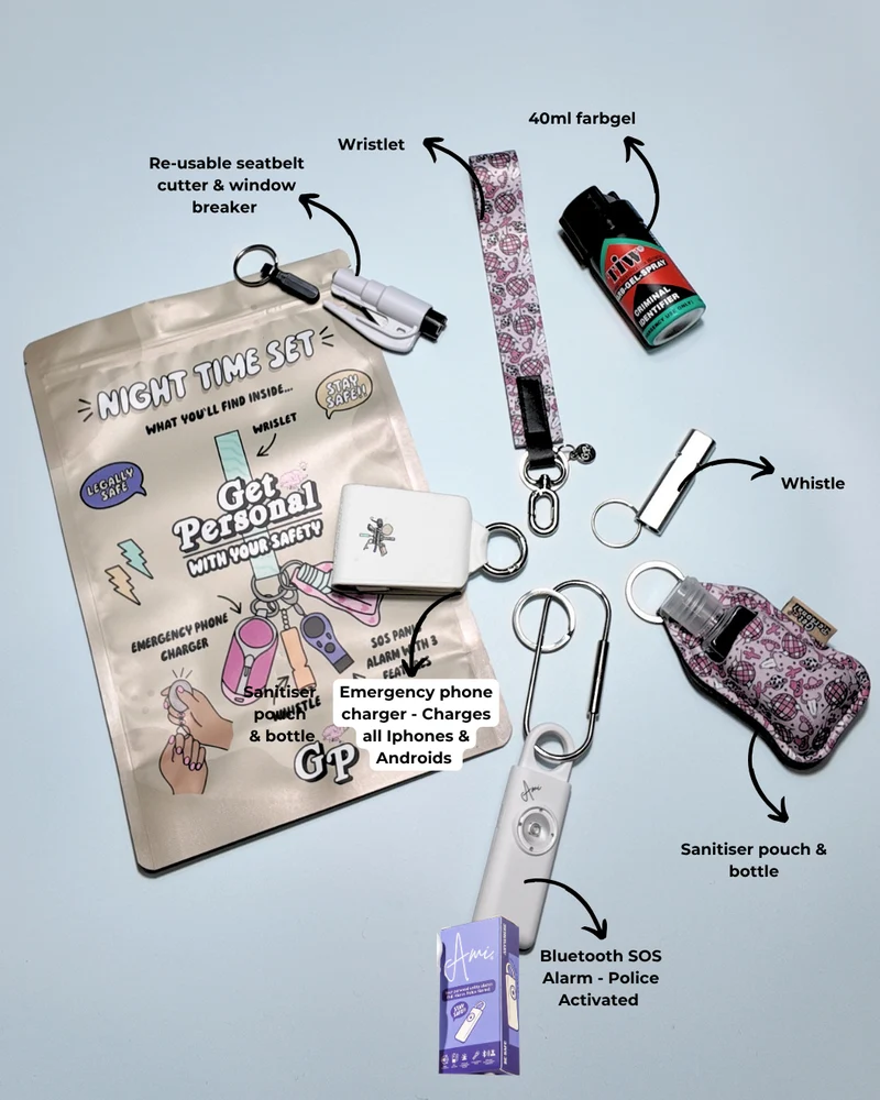 Night-Time Safety Keychain Bundle | Personal Safety Essentials for Everyday Protection
